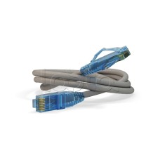 Патч-корд RJ45-RJ45, 4 пары, UTP, кат.6, LSZH (0,5м) Hyperline PC-LPM-UTP-RJ45-RJ45-C6-0.5M-LSZH-GY