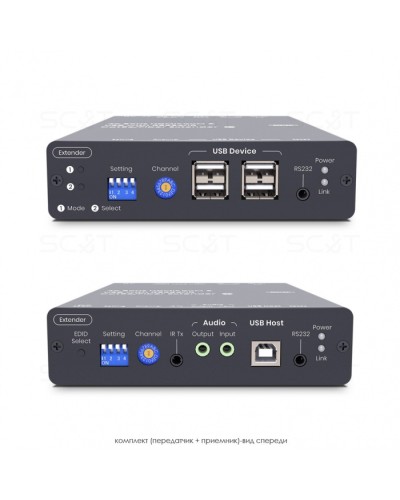 HDMI KVM удлинитель сигнала HDMI SC&T HKM01-4K6G в Назрани Видеоусилители, Модуляторы, Делители Pintop.ru