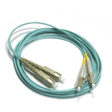 Шнур оптический LC-SC, duplex, 50/125, OM3, LSZH, 2 м LANMASTER LAN-2LC-2SC/OM3-2.0