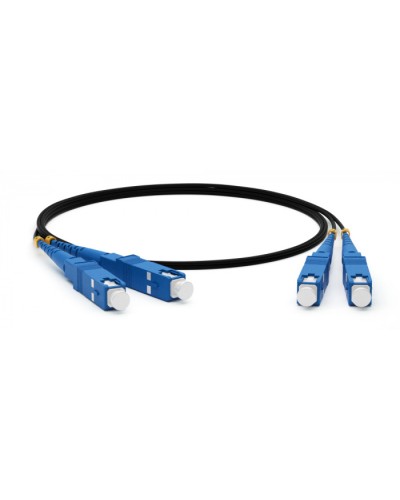 Патч-корд волоконно-оптический Hyperline FC-D3-62-SC/PR-ST/PR-H-10M-LSZH-BK в Назрани Патч-корды оптические Pintop.ru