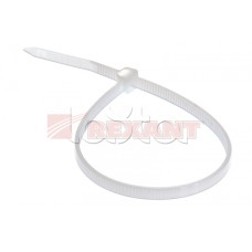 Хомут-стяжка нейлоновый, многоразовый 8x200 мм СКМ-200 белый (100шт/уп) REXANT 07-0209