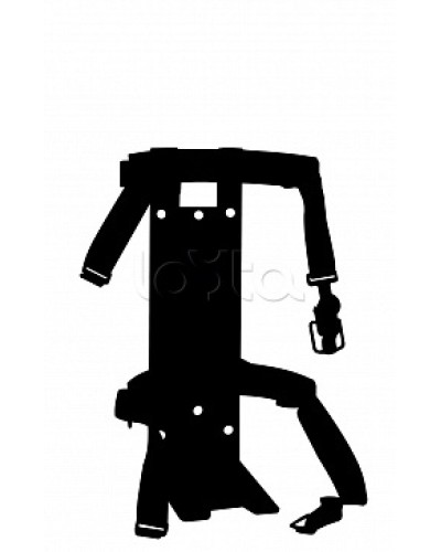 Кронштейн ПОЖТЕХНИКА КТР-4/5 на 2 ремнях(d145-150) для ОП/ОВП-4, ОП-5, ОУ-3 в Назрани Аксессуары для огнетушителей Pintop.ru