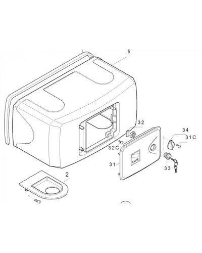Корпус FERNI пластиковый Came 119RID122 в Назрани Запчасти для шлагбаумов и автоматики Pintop.ru