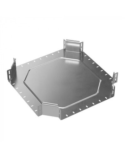 Ответвитель Х-образный Стандарт INOX (AISI 304) 400х100 Промрукав (PR16.3186) в Назрани Аксессуары для лотков Pintop.ru