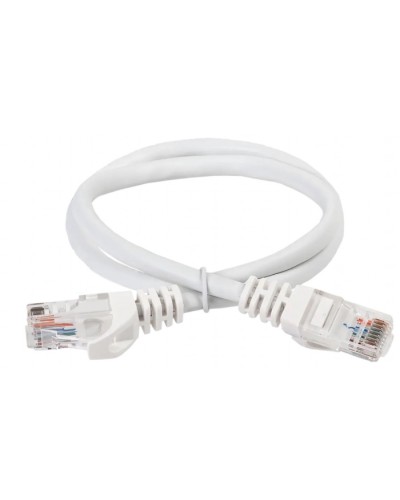 ITK Коммутационный шнур (патч-корд) кат.5Е UTP 5м белый (PC08-C5EU-5M) в Назрани Патч-корды и пигтейлы Pintop.ru