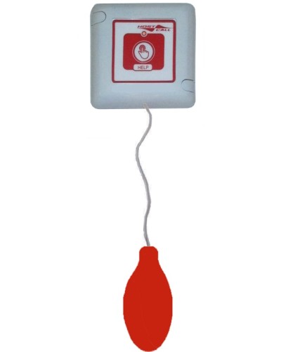 Пневмокнопка вызова влагозащищенная со шнуром Hostcall MP-435W2 в Назрани Система оповещения и трансляции Hostcall Pintop.ru