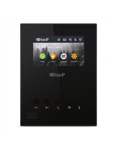 Видеодомофон BAS-IP AU-04LA BLACK в Назрани Абонентские видеоустройства Pintop.ru