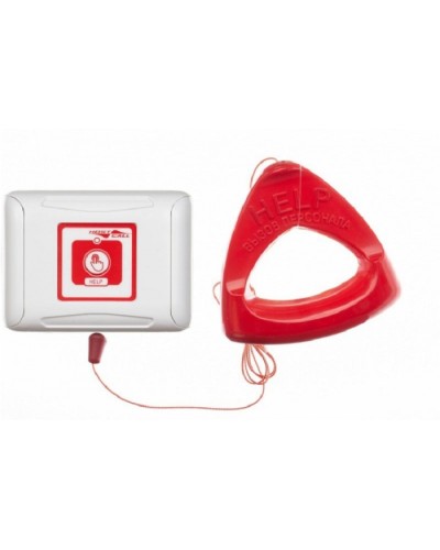 Влагозащищенная радиокнопка вызова со шнуром Hostcall MP-413W2 в Назрани Система оповещения и трансляции Hostcall Pintop.ru