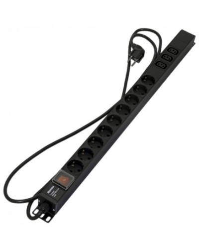 Блок розеток Hyperline SHE-9SH-3IEC-S-2.5EU в Назрани Блоки розеток Pintop.ru