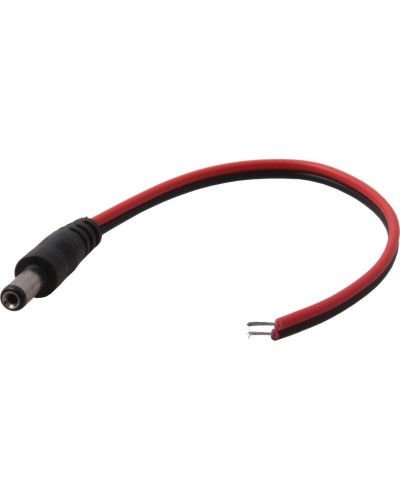 Разъем питания DC штекер 2,5х5,5мм с проводом 20 см REXANT 14-0324 в Назрани Коннекторы и разъемы Pintop.ru