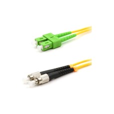 Патч-корд оптический переходной (SM), 9/125 (OS2), SC/APC-FC/UPC, (Duplex), PVC, 5м REXANT 50-2857-1