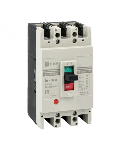 Выключатель автоматический ВА-99М 63/16А 4P 5In 25кА EKF PROxima (mccb99-4P5In63-16m) в Назрани Электротехническое оборудование Pintop.ru