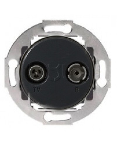 Механизм розетки TV+FM оконечный Vintage Экопласт 885200-1 в Назрани Розетки компьютерные и телефонные Pintop.ru