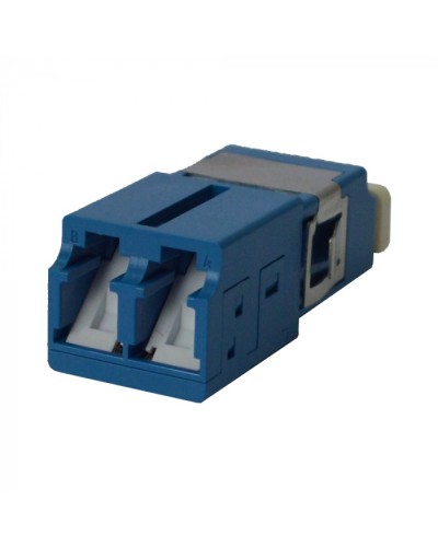 Адаптер оптический LC SM, со шторкой, корпус SC, дуплексный LANMASTER (LAN-2LCS/SH-AM-SM) в Назрани Проходные адаптеры и розетки оптические Pintop.ru