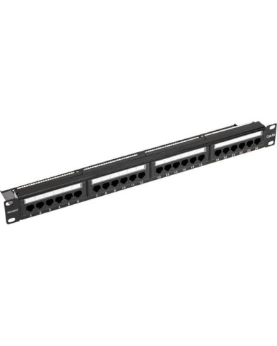 Панель коммутационная с кабельным органайзером 19, 1U, 24 порта, UTP, RJ-45, CAT 5e REXANT PRO (02-0031) в Назрани Аксессуары для стоек и шкафов Pintop.ru