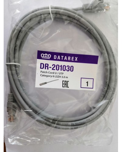 Шнур коммутационный категории 6 Datarex DR-201100 в Назрани Патчкорды (медные) Pintop.ru