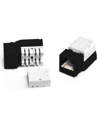 Вставка Keystone Jack RJ-45(8P8C) Hyperline KJNE-8P8C-C6-90-BK в Назрани Модули Keystone Pintop.ru