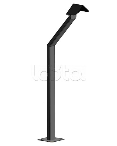 Стойка кнопки выхода Аякс наклонная исп.01 (под бетонирование), черная Магнито-контакт в Назрани Дополнительное оборудование для ОПС Pintop.ru