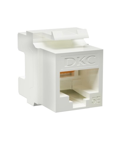 Модуль Keystone RJ45 CAT5E неэкранированный, 180 градусов, белый (форм-фактор A10) DKC RNK5EU180WH в Назрани Модули Keystone Pintop.ru