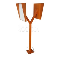 Стойка для считывателя Аякс 300х400 мм, оранжевая, Базовая, двусторонняя Магнито-контакт
