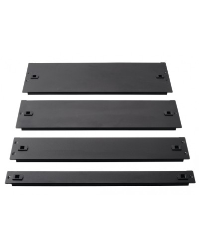 Фальш-панель металлическая 19 1U, быстросъемная, черная LANMASTER LAN-DC-TLMFP-1U в Назрани Аксессуары для стоек и шкафов Pintop.ru