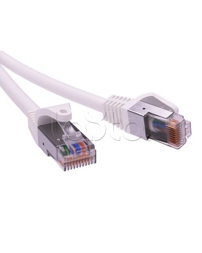 Патч-корд экранированный CAT5E F/UTP 4х2, LSZH, белый, 1м DKC RN5EFU4510WH в Назрани Патчкорды (медные) Pintop.ru