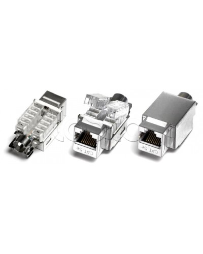 Модуль Keystone Jack серии KJNE, RJ-45 (8P8C), категория 5e, 110 IDC Hyperline KJNE-8P8C-C5e-90-SH-F-WH в Назрани Модули Keystone Pintop.ru