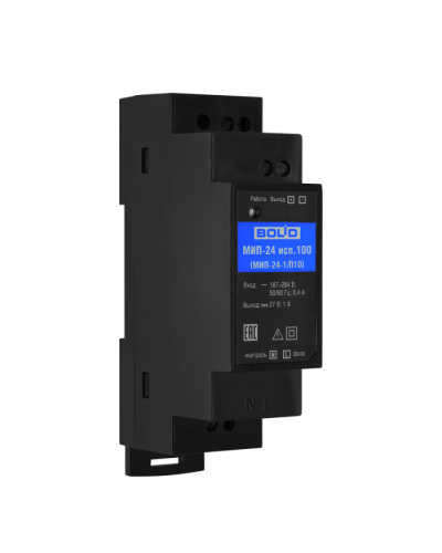 Модуль источника питания Болид МИП-24 исп.100 (МИП-24-1/П10) в Назрани Охранно-пожарное оборудование Pintop.ru