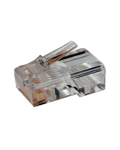 Коннектор RJ-45 под витую пару, категория 6 , универсальный (для одножильного и многожильного кабеля) Cabeus 8P8C-C6 в Назрани Коннекторы и разъемы Pintop.ru