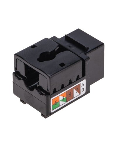 Модуль Keystone Jack RJ-45(8P8C), UTP неэкранированный, CAT 6, тип 90 градусов, черный REXANT PRO 02-0255 в Назрани Модули Keystone Pintop.ru