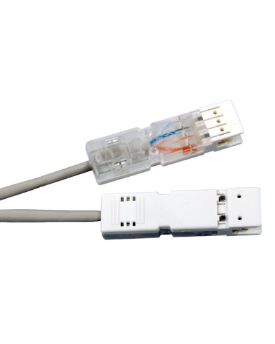 Патч-корд 110 тип-110 тип, 2 пары, Cat.5, LSZH, 2 м серый Hyperline PC-110-110-2P-C5-2M-LSZH-GY в Назрани Патч-корды и пигтейлы Pintop.ru