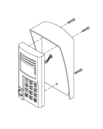 Комплект монтажный для блоков вызова БВД-SM100х, БВД-341х, БВД-402х, БВД-404х Vizit МК-341 в Назрани Аксессуары для многоабонентных систем Pintop.ru