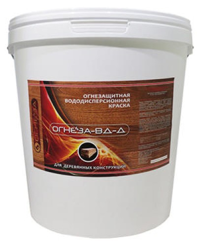 Краска огнезащитная водно-дисперсионнаявспучивающаясядля дерева Огнеза марки«ОГНЕЗА-ВД-Д» , ведро 25 кг., цвет белый в Назрани Огнезащитные краски Pintop.ru