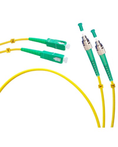 Шнур оптический duplex FC/APC-SC/APC 9/125 sm 3м LSZH Cabeus FOP(d)-9-FC/APC-SC/APC-3m в Назрани Патч-корды оптические Pintop.ru