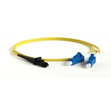 Патч-корд волоконно-оптический Hyperline FC-D2-9-MTRJM/UR-ST/UR-H-2M-LSZH-YL