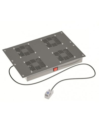 19 Вентиляторный модуль 4 вентилятора с термостатом для 19 IT-корпусов STI/CQE, RAL9005 DKC (R519VSIT4FTB) в Назрани Вентиляторные модули Pintop.ru