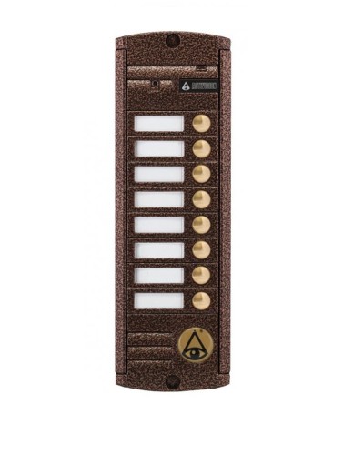 Видеопанель вызывная накладная цветная на 8 абонентов Activision AVP-458 (PAL, медь) в Назрани Вызывные видеопанели малоабонентные Pintop.ru