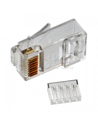 Коннектор RJ-45 кат.6, универсальный, со вставкой Cabeus 8P8C-C6-TWP в Назрани Коннекторы и разъемы Pintop.ru