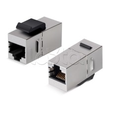 Проходной адаптер Keystone RJ45-RJ45 Cabeus (CA-KJ-8P8C-C6-SH)