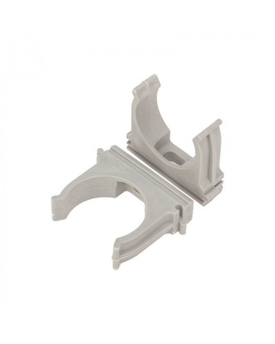 Крепеж-клипса для труб д.25мм, цвет серый Cabeus (CF25-GY) в Назрани Держатели, клипсы, скобы Pintop.ru