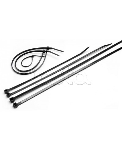 Стяжка нейлоновая неоткрывающаяся, безгалогенная (halogen free), 200x3.6мм, черная (100 шт) Cabeus CTBL-200 в Назрани Стяжки-хомуты Pintop.ru