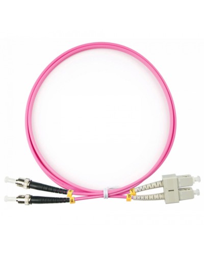 Шнур оптический duplex SC-ST 50/125 mm OM4 1,5м LSZH Cabeus FOP-50-OM4-SC-ST-1,5m в Назрани Патч-корды оптические Pintop.ru