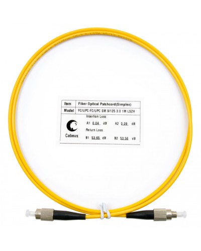 Шнур оптический simplex FC-FC 9/125 SM 1,5 м LSZH Cabeus FOP(s)-9-FC-FC-1,5M в Назрани Патч-корды оптические Pintop.ru