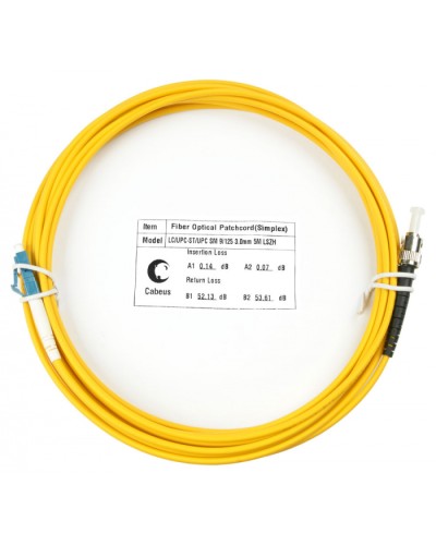 Шнур оптический simplex LC-ST 9/125 sm 20м LSZH Cabeus FOP(s)-9-LC-ST-20m в Назрани Патч-корды оптические Pintop.ru