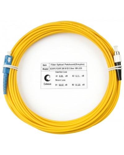 Шнур оптический simplex SC-FC 9/125 sm 25м LSZH Cabeus FOP(s)-9-SC-FC-25m в Назрани Патч-корды оптические Pintop.ru