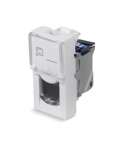 Модуль Keystone Jack RJ-45(8P8C), 180 градусов, категория 6, экранированная Cabeus (KJ-RJ45-Cat.6-SH-180T-FP-L-22,5) в Назрани Модули Keystone Pintop.ru