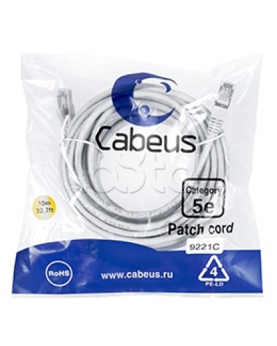 Патч-корд медный F/UTP кат.5е (20м) PVC (серый) Cabeus (PC-FTP-RJ45-Cat.5e-20m) в Назрани Патчкорды (медные) Pintop.ru