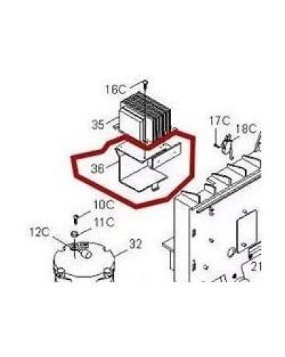 Кронштейн крепления аккумуляторов BX-P Came 119RIBX036 в Назрани Запчасти для шлагбаумов и автоматики Pintop.ru