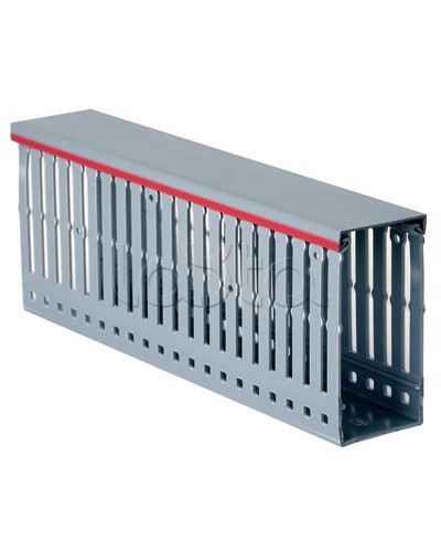 Короб перфорированный, серый RL12 100x100 мм DKC 00171RL в Назрани Кабельные лотки Pintop.ru