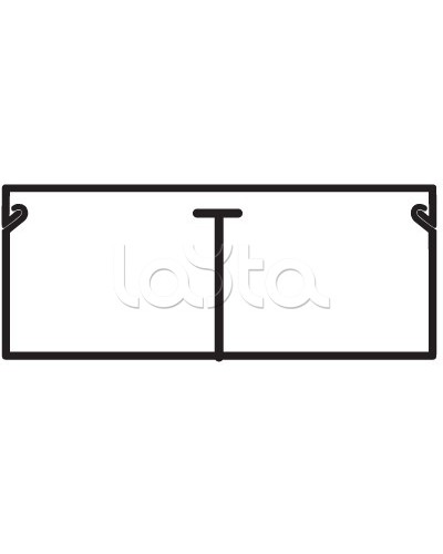 Миниканал TMC 40/2x17 с перегородкой DKC 00305 в Назрани Кабель-канал Pintop.ru